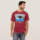 T-shirt Killerwhale, Orcinus orca (Devant entier)