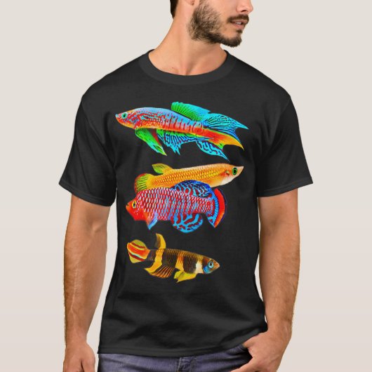 T-shirt Killifish Oeufs éleveurs Aquarium Poissons Proprié (Devant)