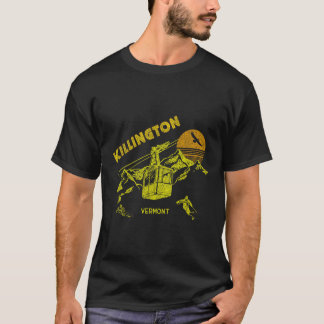 T-shirt Killington Vermont Ski Retro En Perte