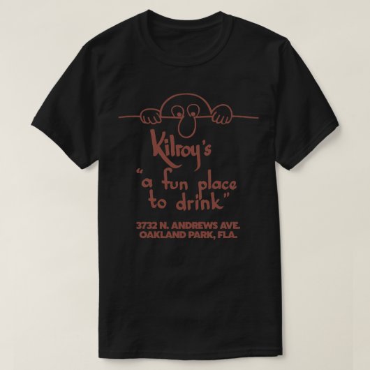 T-shirt Kilroys Bar Retro Defunct Floride Tourist Souvenir (Design devant)