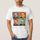 T-shirt Kim Jong Il : Cher Leader (Devant)