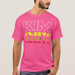 T-shirt Kim Prénom Drôle Vintage Coucher de soleil Kim ami