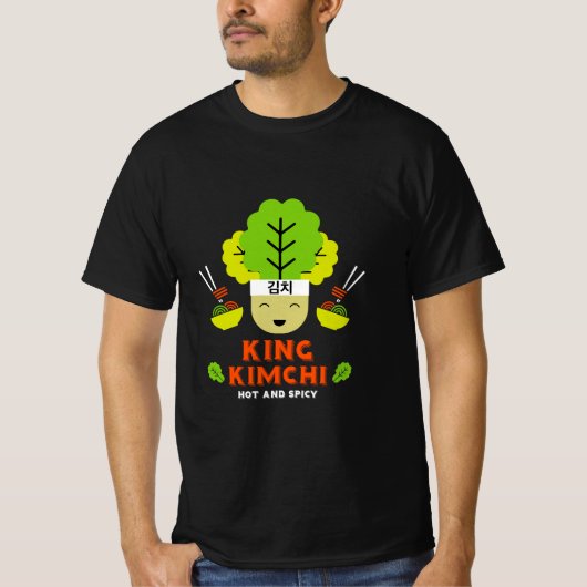 T-shirt Kimchi King Chaud Et Épicé (Devant)