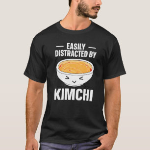 T-shirt Kimchi Nourriture Coréenne Facilement Distrait Par