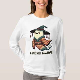 T-shirt Kimono fantôme - Trick ou régal - Happy halloween