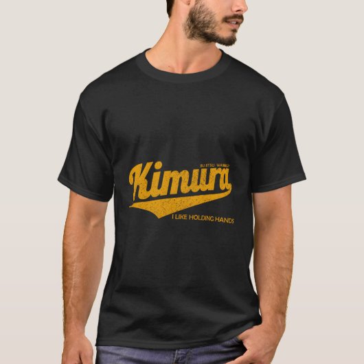 T-shirt Kimura J'Aime Tenir Les Mains Bjj Jiu-Jits Brésili (Devant)