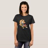 T-shirt Kinako mangeant des sushis (Devant entier)
