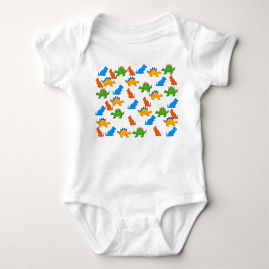 T-shirt Kind Baby Boys Dinosaur Collage (Voorkant)