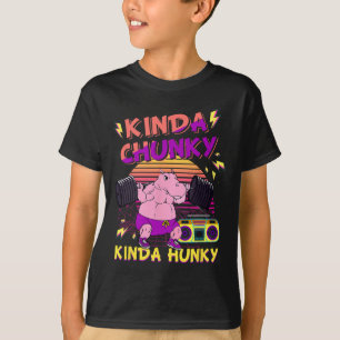 T-shirt Kinda Chunky Et Kinda Hunky Bodybuilding Gym Fitne