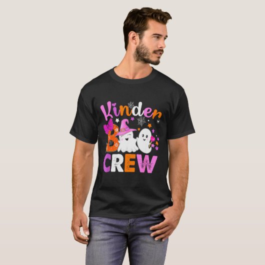 T-shirt Kinder Boo Crew Kindergarten Teacher Kids Hallowee (Devant entier)