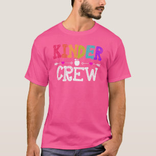 T-shirt Kinder Crew Kindergarten Enseignant 1er Jour De L'
