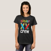 T-shirt Kinder Crew Maternelle Enseignante 1ère Journée De (Devant entier)