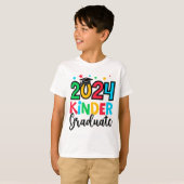 T-shirt Kinder Graduate Kindergarten 2024 Cadeaux d'études (Devant entier)