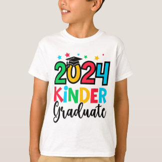 T-shirt Kinder Graduate Kindergarten 2024 Cadeaux d'études