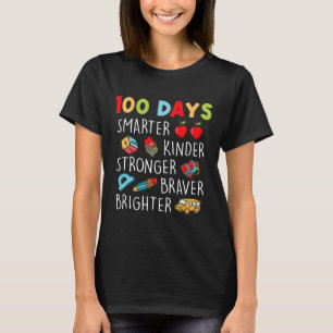 T-shirt Kinder Plus Smarter Plus Fort 100 Jours De Schoo