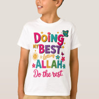 T-Shirt-Kinderen Islamitische Kleding.