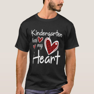 T-shirt Kindergarten A Mon Coeur Buffalo Print Teacher Va