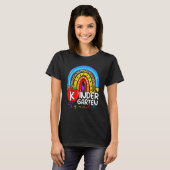 T-shirt Kindergarten Boho Rainbow Teacher Team Kinder Squa (Devant entier)