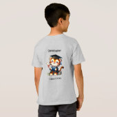 T-shirt Kindergarten Boy Graduate Name Cute Tiger (Dos entier)