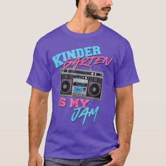 T-shirt Kindergarten Est Mon Jam Vintage 80s Boombox Ensei