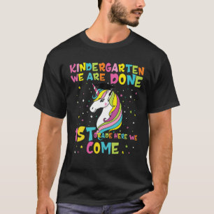 T-shirt Kindergarten Fait 1Ème Année Nous Venons Magique U