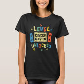 T-shirt Kindergarten Level Unlocked Video Gamer Back To Sc (Devant)