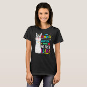 T-shirt Kindergarten No Prob Llama Teacher 100 Days Of Sch (Devant entier)