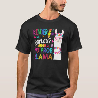 T-shirt Kindergarten No Prob Llama Teacher Student