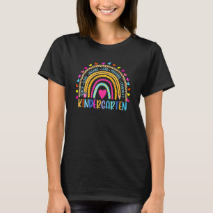 T-shirt Kindergarten Rainbow Girls Boys Teacher Team Kinde