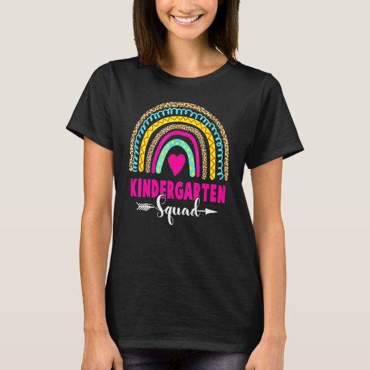 T-shirt Kindergarten Rainbow Girls Boys Teacher Team Kinde (Devant)