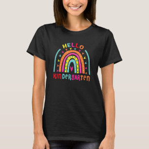 T-shirt Kindergarten Rainbow Team Hello Kinder Enseignant