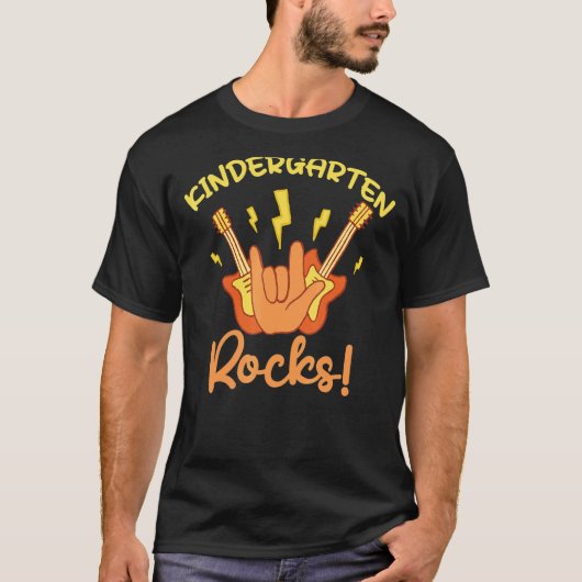 T-shirt Kindergarten Rocks (Devant)