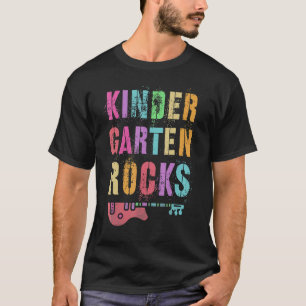 T-shirt Kindergarten Rocks Étudiants Étudiants Équipage Ro