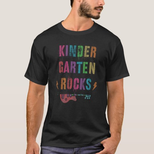 T-shirt Kindergarten Rocks Student Teacher Squad Kinder Te (Devant)