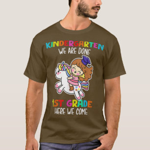 T-shirt Kindergarten We Are Done Unicorn Magical Class Of