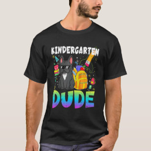 T-shirt Kindergaten Dude French Bulldog Retour À L'École