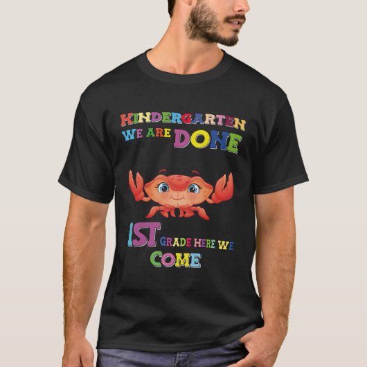T-shirt Kindergen Nous Avons Fait 1Er Année Crabe (Devant)