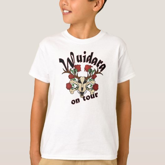 T-shirt Kindershirt motif : Cerf de tête de mort avec des (Devant)