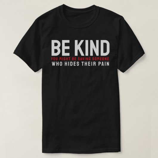 T-shirt Kindness Can Save the Silent (Design devant)