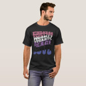 T-shirt Kindness Equality Love Genderfluid 1 (Devant entier)