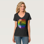 T-shirt Kindness Equality Love Lgbt Rainbow Pride Drapeau  (Devant entier)