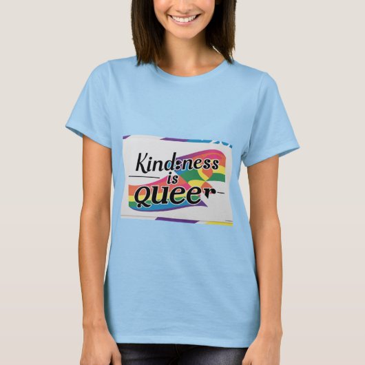 T-shirt Kindness is Queer - Conçu par ShelloCB (Devant)