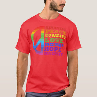 T-shirt Kindness Paix Égalité Amour Inclusion Diversité L