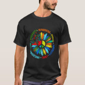 T-shirt Kindness Peace Equality Love Inclusion Hope Divers (Devant)