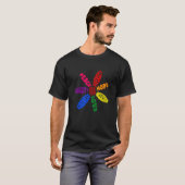 T-shirt Kindness Peace Equality Love Inclusion Hope Divers (Devant entier)