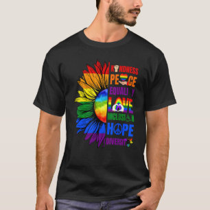 T-shirt Kindness Peace Equality Love Inclusion Hope Divers