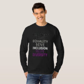 T-shirt Kindness Peace Equality Love Inclusion Hope Divers (Devant entier)