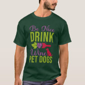 T-shirt Kindness & Wine Chien Teg (Devant)