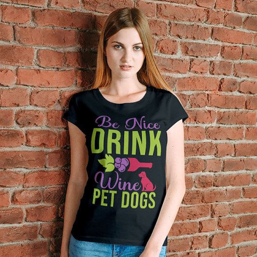 T-shirt Kindness & Wine Chien Teg