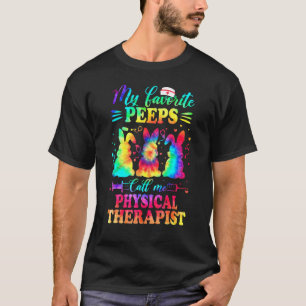 T-shirt Kinésithérapeute Tie Dye Infirmière préférée de Pâ
